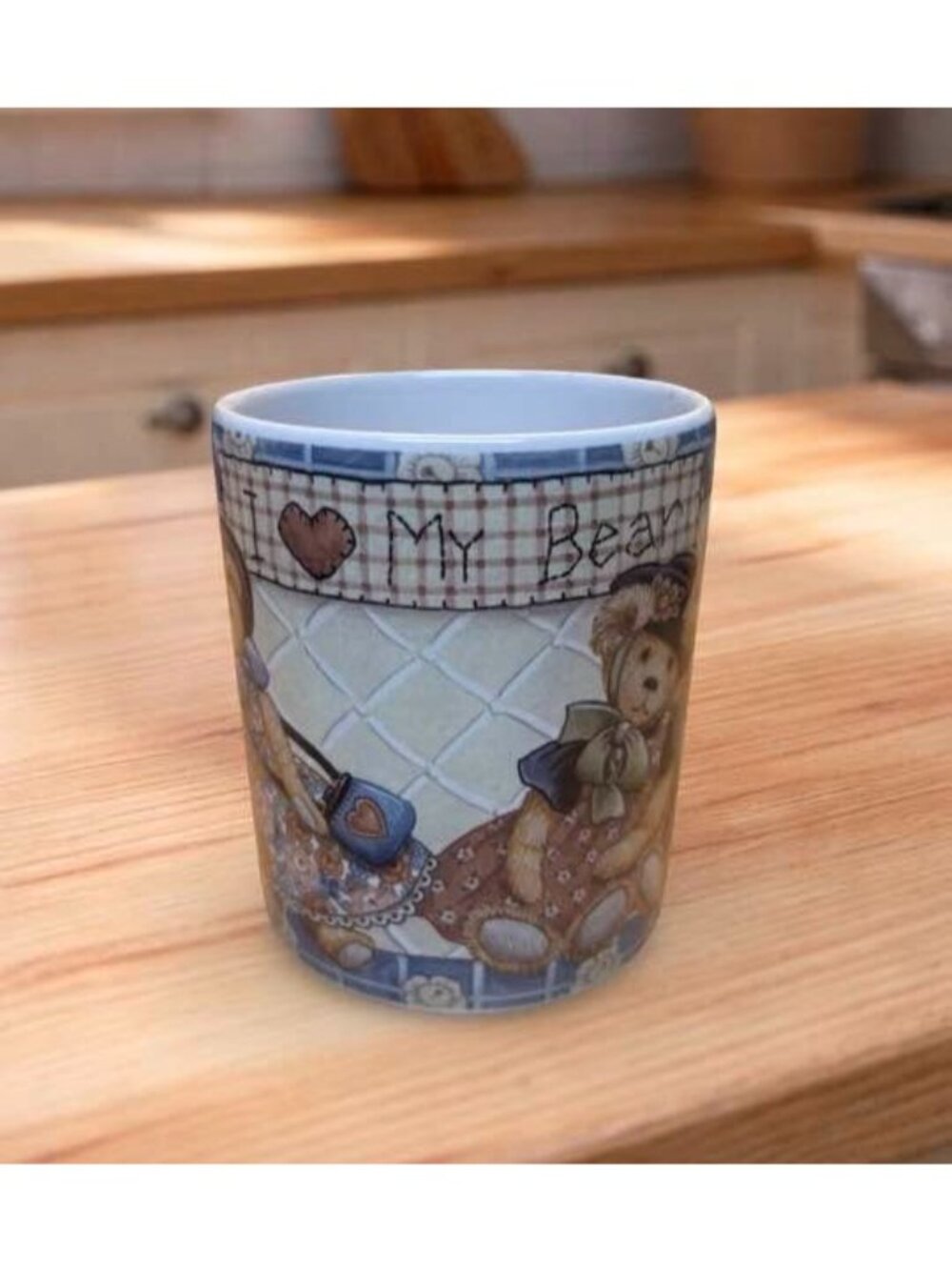 Lang & Wise 1998 "I Love My Bear" Collector Mug By Nita Showers Teddy Bear Desig - Picture 4 of 7